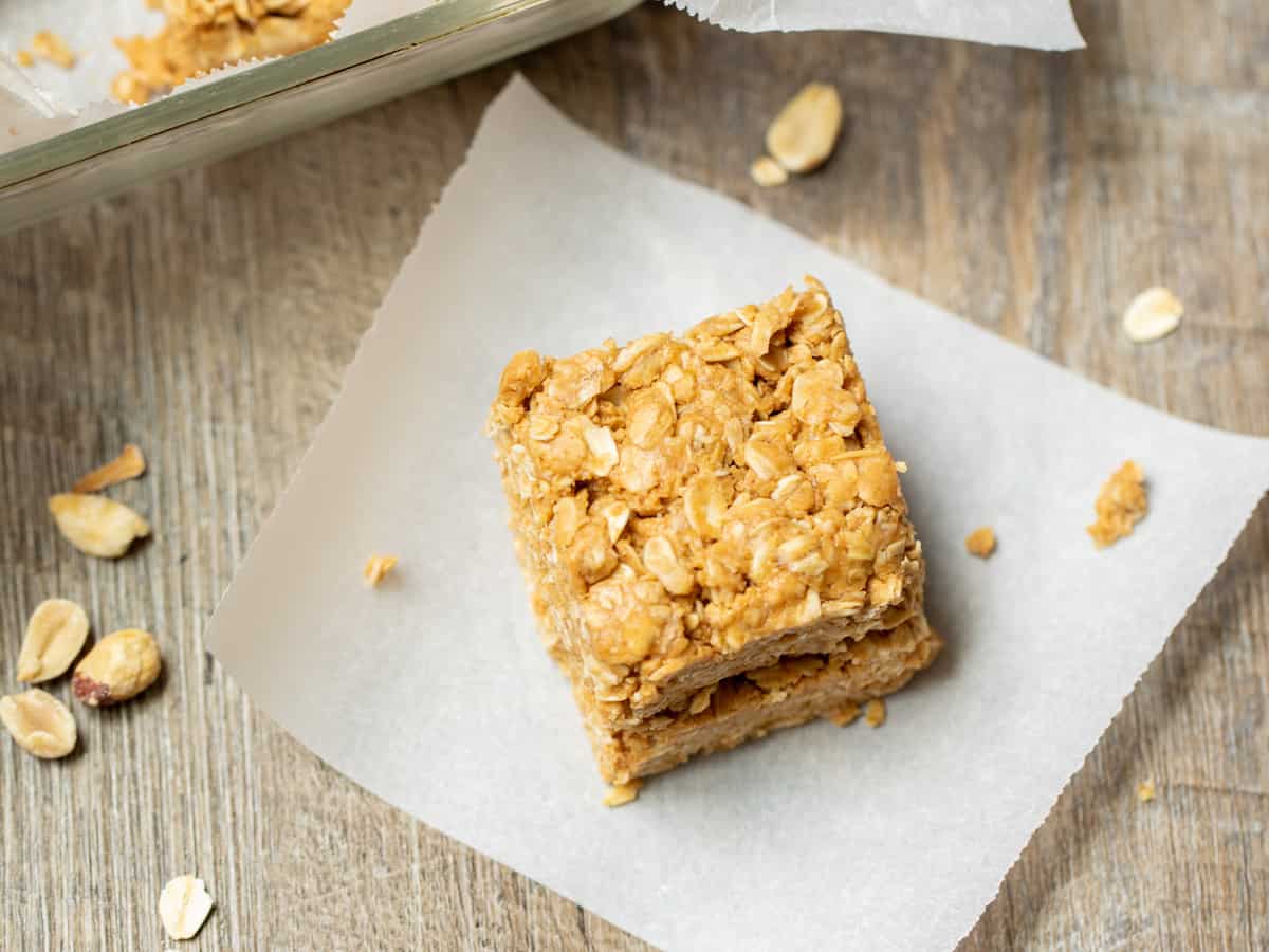 Easy No-Bake Peanut Butter Oatmeal Bars: Healthy Meal Prep