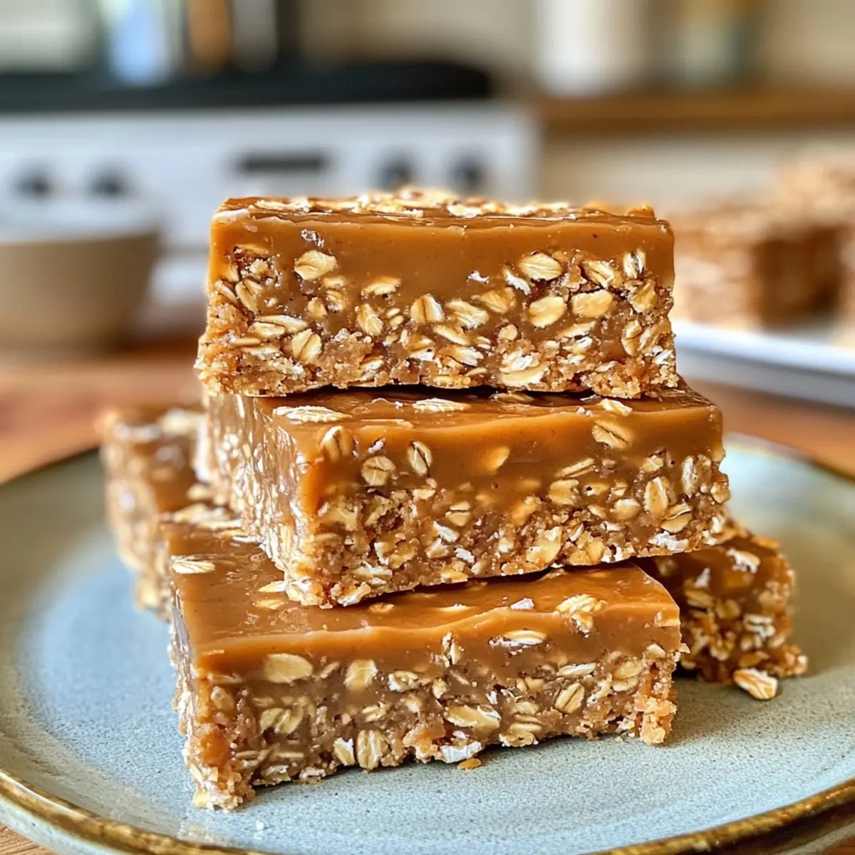 Minute No-Bake Peanut Butter Oatmeal Bars for Quick Snacks